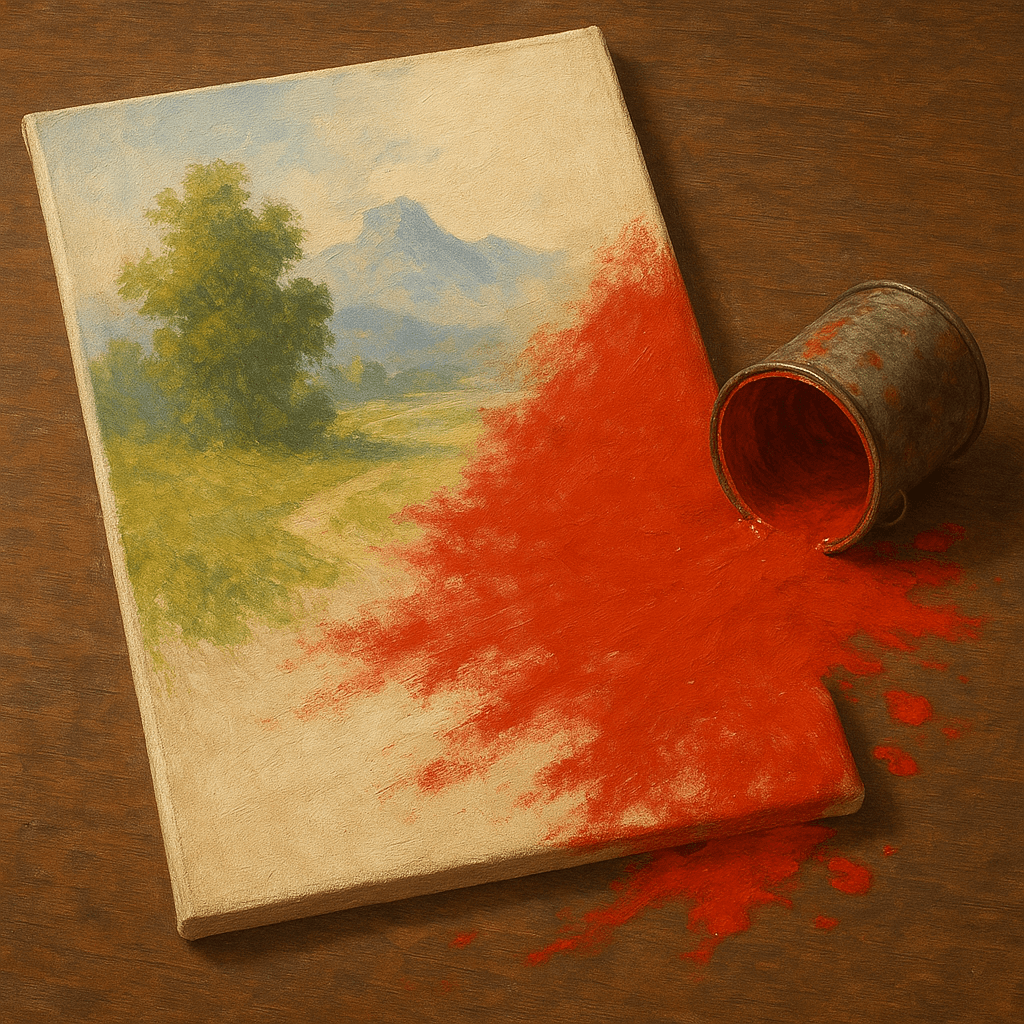 Visual representation of life's imperfections